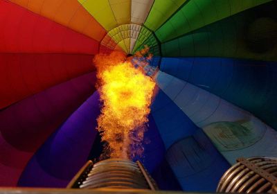 Décollage montgolfiere à l'Aérodrome du Laboru