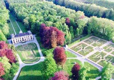 Décollage montgolfiere au Château d'Enghien