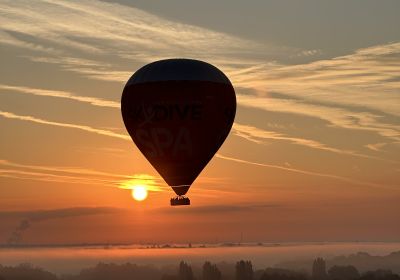 Spa coucher de soleil Aerodrome Spa